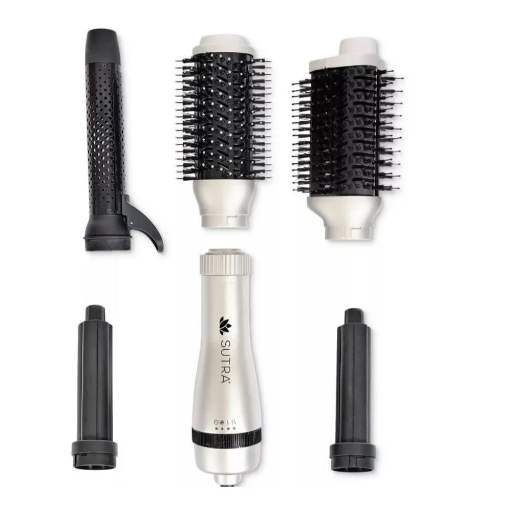 SUTRA BEAUTY 6PC iBOB bundle: interchangeable base, brush heads, curlers